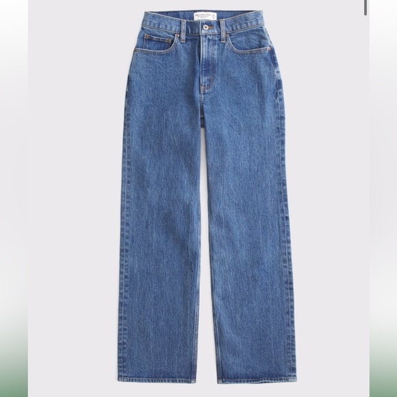 Abercrombie & Fitch Women's High Rise Jeans - Light Blue - Picture 2 of 5